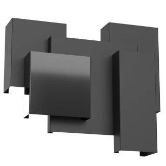 LUMINEX 356 kinkiet Wall black 5xG9