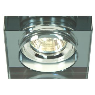 CANDELLUX 2244351 SS-16 CH/BK MR16 CHROM oczko sufitowe lampa sufitowa STAŁA KWADRATOWA SZKŁO CZARNE