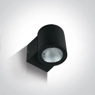ONE LIGHT 67138E/B/W Mavrogeia czarny zewnętrzny cylinder ścienny 3000K 6W IP54