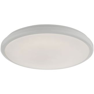 DAR EMM522 EMMETT FLUSH MED WHITE ACRYLIC IP44 LED