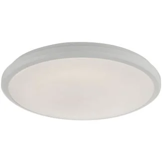 DAR EMM522 EMMETT FLUSH MED WHITE ACRYLIC IP44 LED