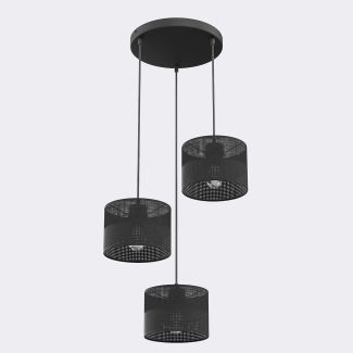 EMIBIG 1651/3PREM KARBON 3 BLACK PREM LAMPA WISZĄCA