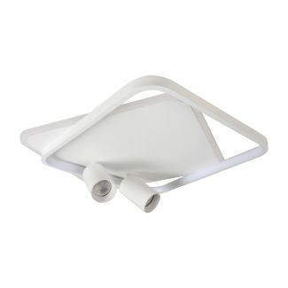 LIGHT PRESTIGE Plafon Parma 2 2xGU10 + 1xLED CCT biały kwadrat LP-0612/2C Square WH