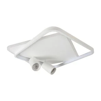 LIGHT PRESTIGE Plafon Parma 2 2xGU10 + 1xLED CCT biały kwadrat LP-0612/2C Square WH