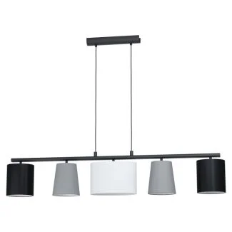 EGLO 98588 LAMPA ALMEIDA 1 OPRAWA WISZĄCA HL/5 SCHWARZ/GRAU/WEISS ALMEIDA 1