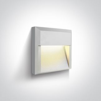 ONE LIGHT 67430A/W/W Mavra biały kinkiet LED 3000K 8W IP65