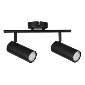 CANDELLUX 92-01665 COLLY LAMPA SUFITOWA CZARNY 2X15W GU10 KLOSZ CZARNY