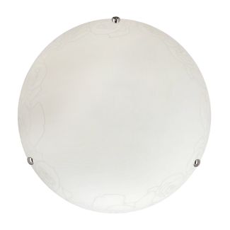 CANDELLUX 13-16867 MACARI LAMPA SUFITOWA PLAFON 30  CHROMOWY 1X60W E27 KLOSZ BIAŁY Z WZOREM