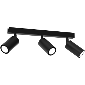 MILAGRO MLP8796 Lampa sufitowa HUDSON BLACK 3xGU10