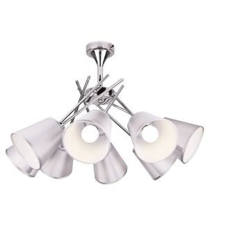 CANDELLUX 38-70647 VOX LAMPA WISZĄCA 8X40W E14 CHROM Z ABAŻUREM