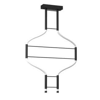 ANTIGO Lampa wisząca alha S 2 - Czarna (570 mm) 3000K 9052