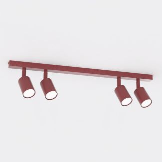 EMIBIG 1704/4 FLASH 4 BURGUNDY Lampa sufitowa