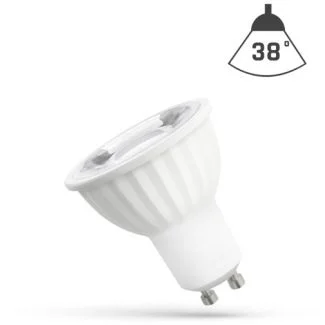 SPECTRUMLED 14091 Żarówka LED GU10 230V 4W SMD 45st CW z soczewką SPECTRUM