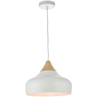 DAR GAU0102 GAUCHO 1LT PENDANT WHITE