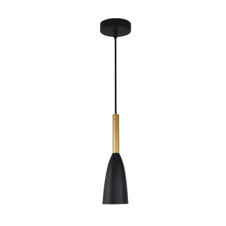 LIGHT PRESTIGE LP-181/1P BK/GD Solin wisząca czarno/złota