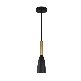 LIGHT PRESTIGE LP-181/1P BK/GD Solin wisząca czarno/złota