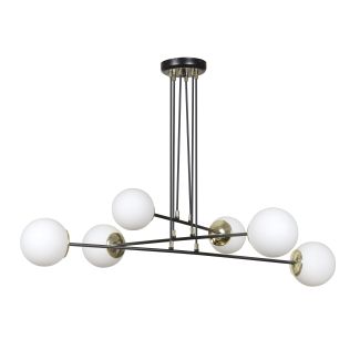 EMIBIG 966/6 OGNIS 6 BLACK LAMPA WISZĄCA