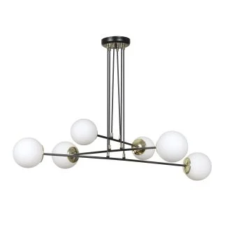 EMIBIG 966/6 OGNIS 6 BLACK LAMPA WISZĄCA
