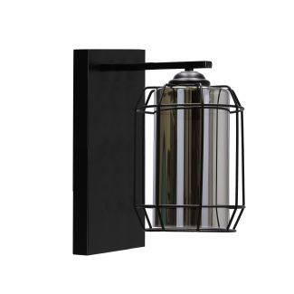 WYPRZEDAŻ CANDELLUX 21-08411 JONERA LAMPA KINKIET CZARNY P25 1X40W E27 KLOSZ DYMIONY