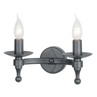 ELSTEAD WARWICK WR2 GRAPHITE 2Lt Wall Light