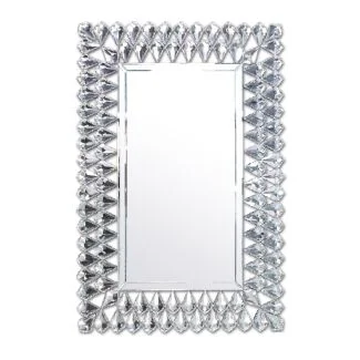 Artehome HJA18264 Lustro prostokątne nowoczesne zdobiona rama Napoli 67/97 cm