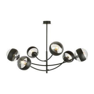 EMIBIG 1101/6 LAMPA SUFITOWA HUNTER 6 BLACK/STRIPE