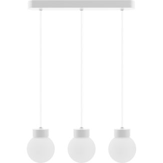 HELLUX 8570309 Lampa wisząca Barrel-Orb Kula 3pł biały