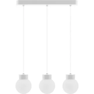 HELLUX 8570309 Lampa wisząca Barrel-Orb Kula 3pł biały