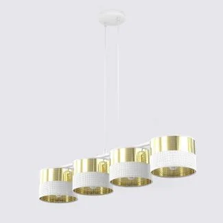 EMIBIG 1650/4 LUX 4 WH GOLD LAMPA WISZĄCA