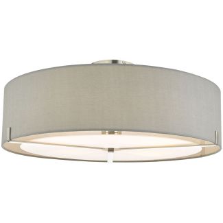 DAR SAN5339 SANTINO 3LT SEMI FLUSH GREY SAT CHR