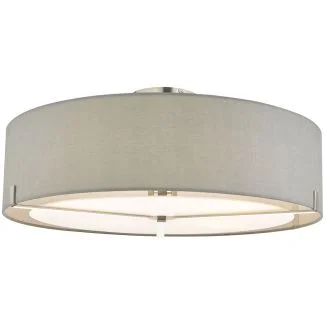 DAR SAN5339 SANTINO 3LT SEMI FLUSH GREY SAT CHR