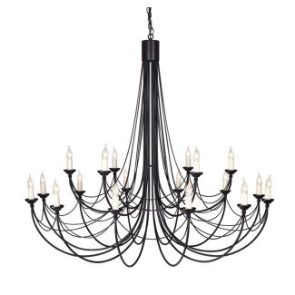 ELSTEAD CARISBROOKE CB18 BLACK 18Lt Chandelier