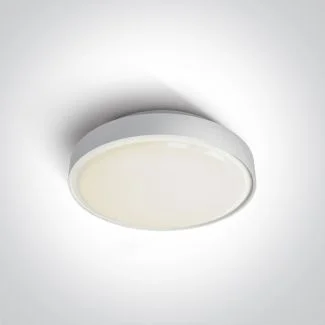 ONE LIGHT 67280E/W Rafti biały plafon E27 IP65 korpus ABS i klosz PC