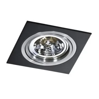 AZZARDO GM2101-BK-ALU / AZ0769 Siro 1 (black/aluminium) Lampa wpuszczane
