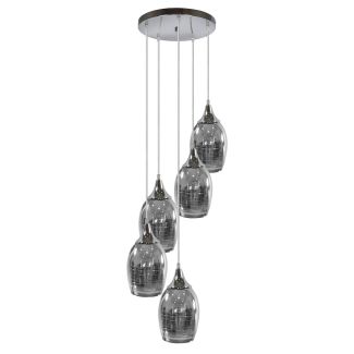 CANDELLUX 35-60198 MARINA LAMPA WISZĄCA TALERZ 5X60W E27 CHROM