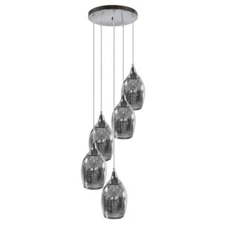 CANDELLUX 35-60198 MARINA LAMPA WISZĄCA TALERZ 5X60W E27 CHROM