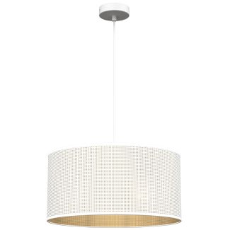 LUMINEX 5266 oprawa sufitowa Loft shade żyrandol biały złoty