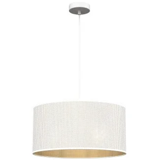 LUMINEX 5266 oprawa sufitowa Loft shade żyrandol biały złoty