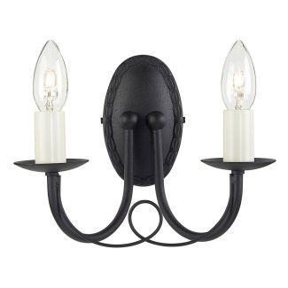 ELSTEAD MINSTER MN2 BLACK 2Lt Wall Light