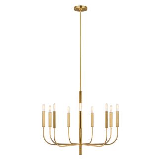ELSTEAD Brianna FE-BRIANNA9-BB 9 Light Chandelier - Burnished Brass