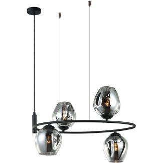 ITALUX Roxane MDM-4046-4 BK+SG lampa wisząca