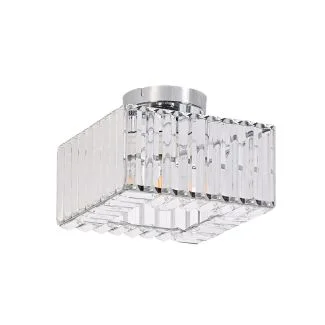 LIGHT PRESTIGE LP-2910/1C CH square Kwadratowy plafon Vetro chrom 1xE27