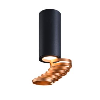 CANDELLUX 2277110 TUBA LAMPA SUFITOWA 1X15W GU10 6/20 ZŁOTY+CZARNY
