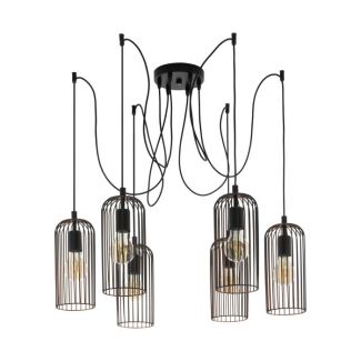 EGLO 49643 LAMPA ROCCAMENA OPRAWA WISZĄCA HL/6 E27 SCHWARZ/KUPFER ROCCAMENA