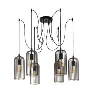 EGLO 49643 LAMPA ROCCAMENA OPRAWA WISZĄCA HL/6 E27 SCHWARZ/KUPFER ROCCAMENA