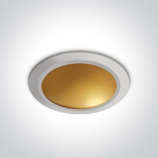 ONE LIGHT 10116FD/W/BS Nata 2 downlight biały-mosiądz LED 3000K 16W dark light