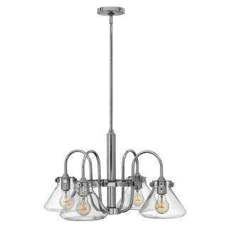 ELSTEAD Congress HK-CONGRESS4-A-CM 4 Light Clear Glass Chandelier - Chrome