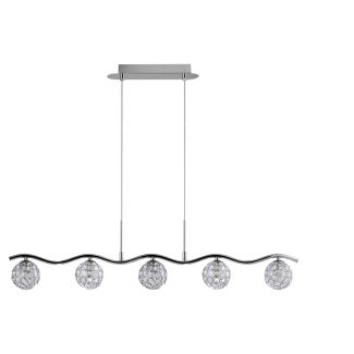 CANDELLUX 35-85767 STARLET ZWIS 5X40W G9 CHROM/TRANSPARENT