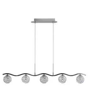 CANDELLUX 35-85767 STARLET ZWIS 5X40W G9 CHROM/TRANSPARENT