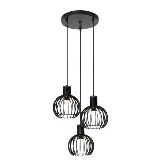 LUCIDE MIKAELA 73400/13/30 LAMPA WISZĄCA czarny